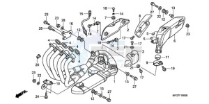 CB600FA39 France - (F / ABS CMF ST) drawing EXHAUST MUFFLER