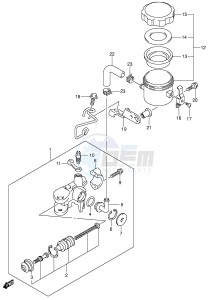 GSX-R600 (E2) drawing FRONT MASTER CYLINDER