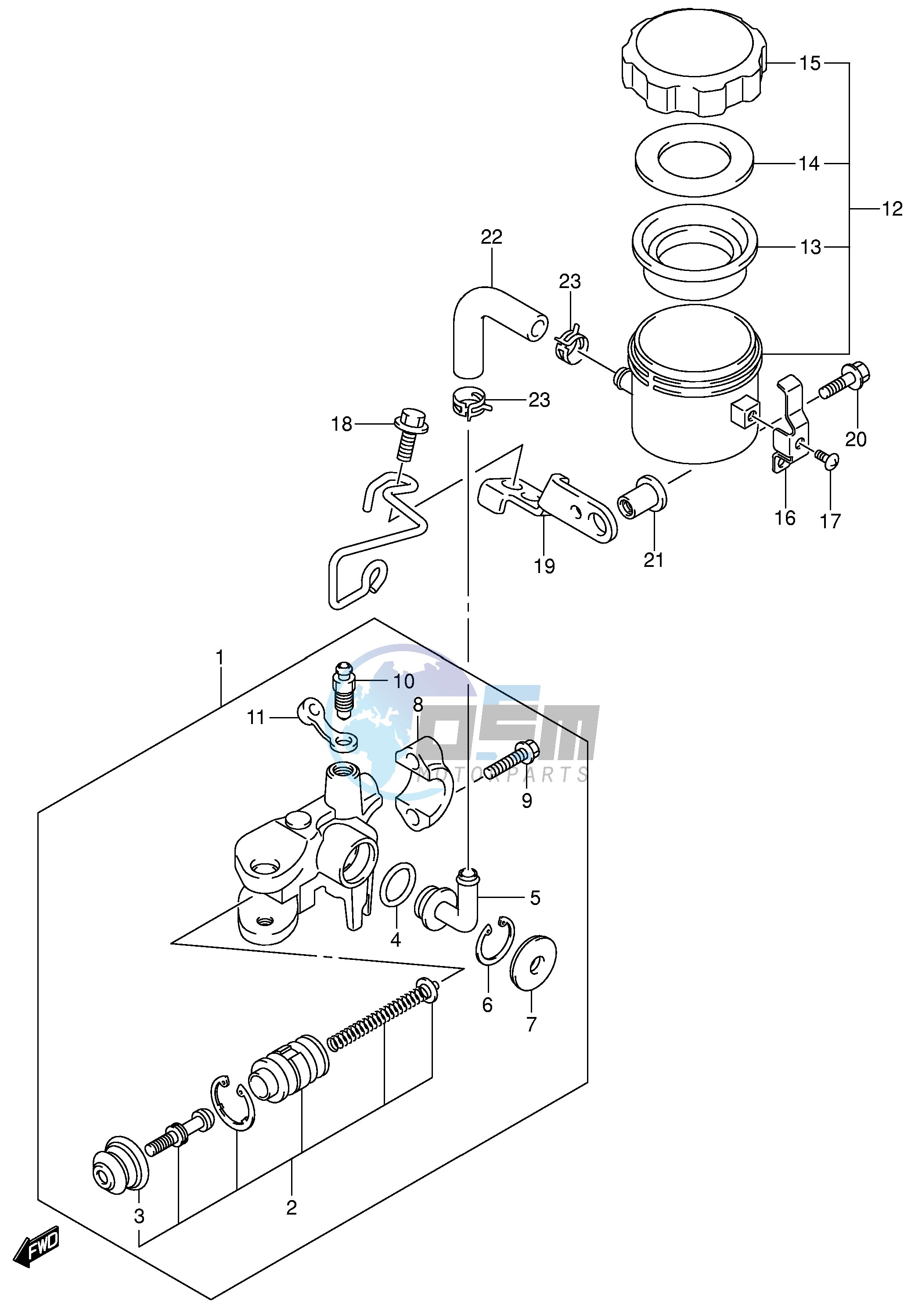 FRONT MASTER CYLINDER