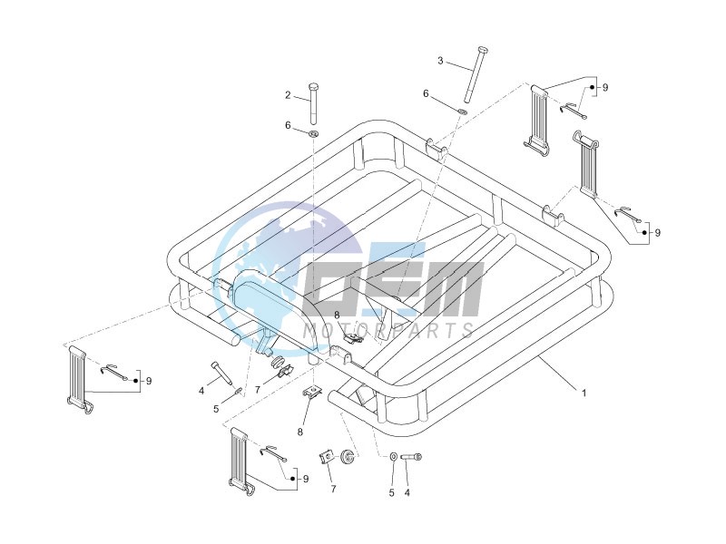 Rear luggage rack