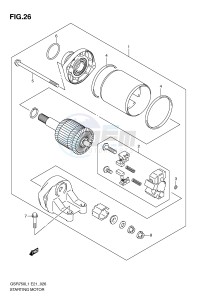 GSR750 (E21) drawing STARTING MOTOR