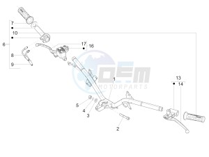 Fly 125 4t 3v ie (Vietnam) Vietnam drawing Handlebars - Master cilinder