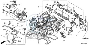 VFR1200XLF CrossTourer - VFR1200X 2ED - (2ED) drawing THROTTLE BODY