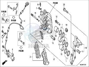 CB1100CAH UK - (E) drawing CYLINDER HEAD COVER