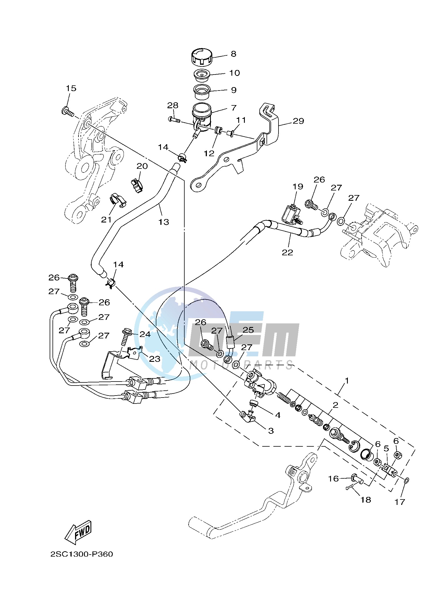 REAR MASTER CYLINDER