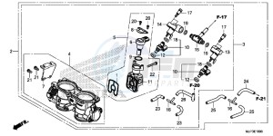 CRF1000DG CRF1000 - Africa Twin - Dual Clutch Europe Direct - (ED) drawing THROTTLE BODY