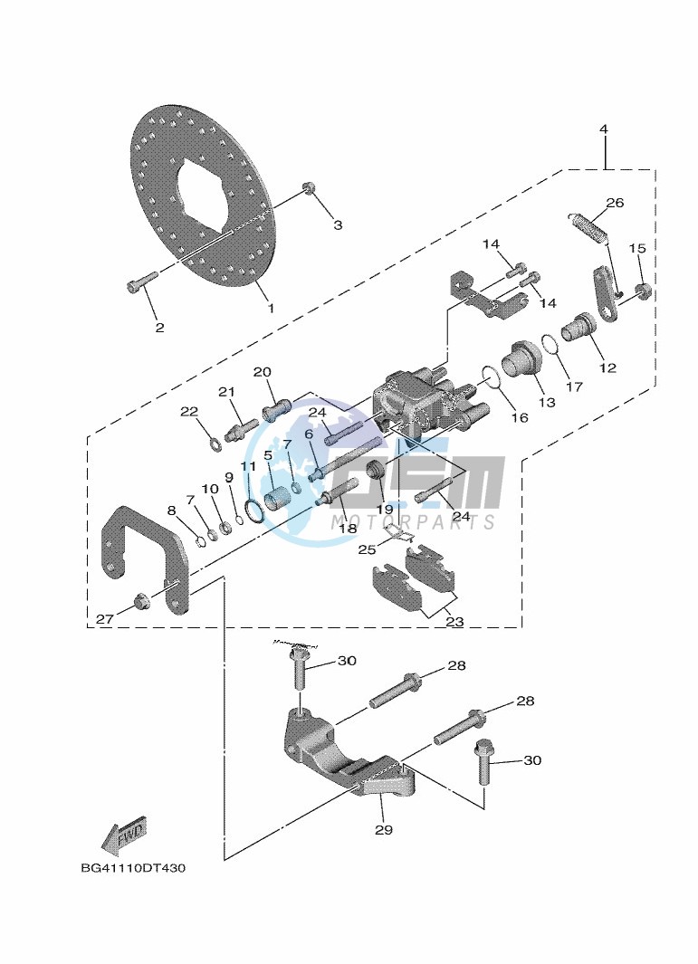 REAR BRAKE CALIPER 2