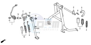 CBR600FS drawing STAND