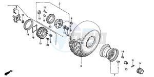 TRX300FW FOURTRAX 300 4X4 drawing FRONT WHEEL