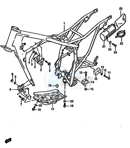 DR125S (F-H-J) drawing FRAME