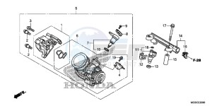 NC700DC Integra E drawing THROTTLE BODY