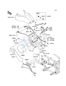 KVF650 4x4 KVF650D8F EU GB drawing Side Covers