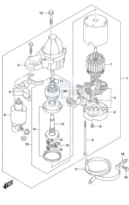 DF 150A drawing Starting Motor