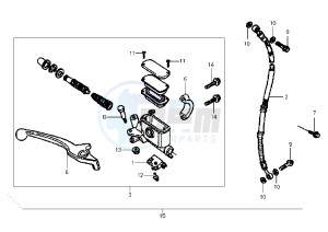 CINDERELLA - 50 cc drawing FRONT BRAKE SYSTEM