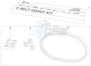 Liberty 125 iGet 4T 3V ie ABS (APAC) drawing Kit trasmissione