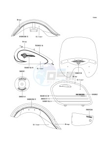 VN 1500 L [VULCAN 1500 NOMAD FI] (L2-L4) [VULCAN 1500 NOMAD FI] drawing DECALS-- SILVER_GRAY- --- VN1500-L2- -