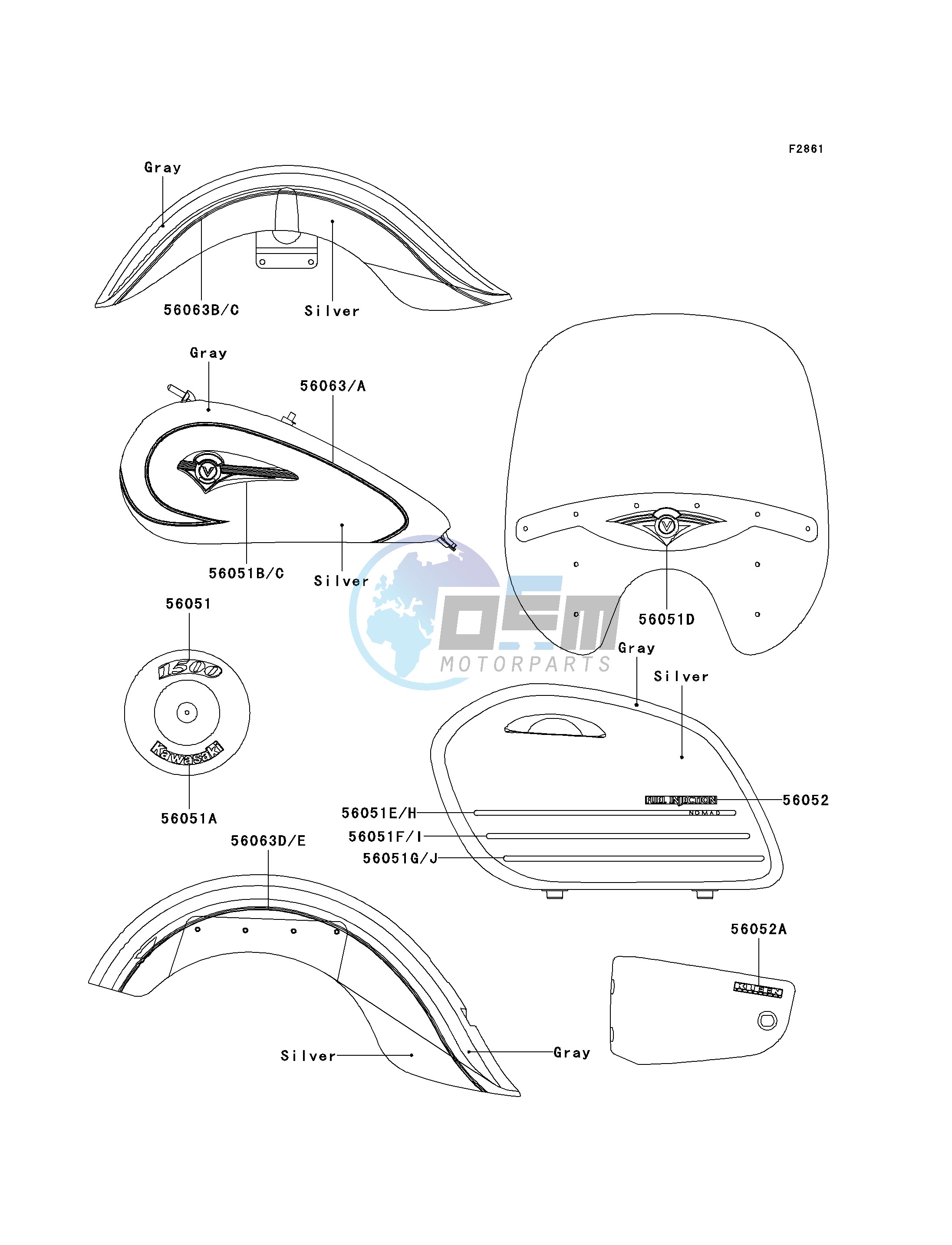 DECALS-- SILVER_GRAY- --- VN1500-L2- -