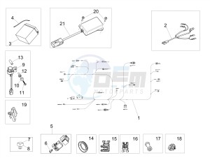 SHIVER 900 E4 ABS NAVI (NAFTA) drawing Rear electrical system