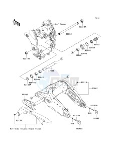 ZX 1000 E [NINJA ZX-10R] (E8F-E9FA) 0E8F drawing SWINGARM