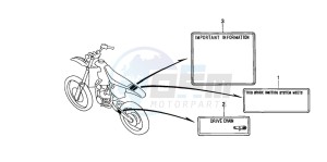 CR80RB drawing CAUTION LABEL