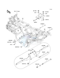 KLF 300 [BAYOU 300] (B15-B17) [BAYOU 300] drawing ENGINE MOUNT