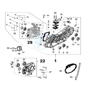 VIVA 2 CO drawing CRANKCASE