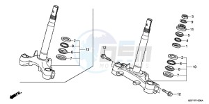 NSC50MPDE NSC50MPDE UK - (E) drawing STEERING STEM