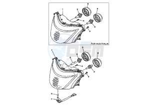 YP MAJESTY 250 drawing HEADLIGHT