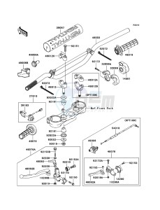 KX250F KX250T7F EU drawing Handlebar