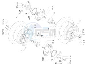 MP3 300 LT BUSINESS - SPORT ABS - ENJOY (EMEA) drawing Front wheel