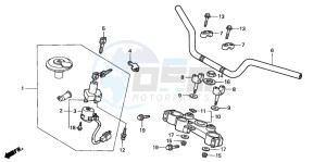 CLR125 CITY FLY drawing HANDLE PIPE/TOP BRIDGE