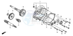 SH125R drawing TRANSMISSION