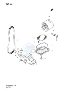 VZ800 (E2) MARAUDER drawing OIL PUMP