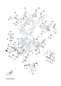 YZF-R125 R125 (5D7P 5D7P 5D7P) drawing STAND & FOOTREST