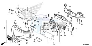 GL1800BD F6B Bagger - GL1800BD UK - (E) drawing WIND SCREEN