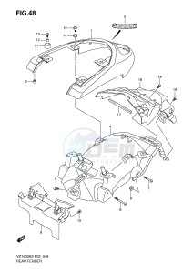 VZ1500 (E2) drawing REAR FENDER