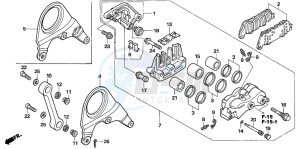 VFR800A drawing REAR BRAKE CALIPER