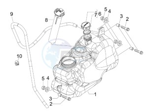 MP3 400 ie lt Touring drawing Fuel Tank