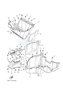 YXZ1000ES YXZ10YPSG YXZ1000R EPS SPECIAL EDITION (2HC8) drawing STAND & FOOTREST