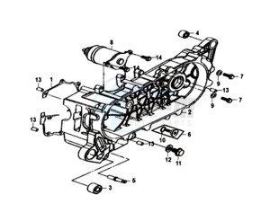 FIDDLE III 50 45KMH (L8) EU EURO4 drawing CRANKCASE COVER LINKS