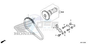 TRX420TE1H Europe Direct - (ED) drawing CAM CHAIN/TENSIONER