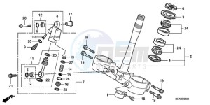 CRF450RA Europe Direct - (ED) drawing STEERING STEM