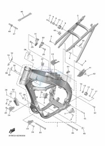 YZ250F (B7BG) drawing FRAME