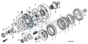 TRX500FPMB drawing CLUTCH