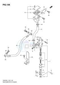 SV650S (E2) drawing REAR MASTER CYLINDER (SV650SL1 E2)