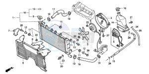 CBR600F2 drawing RADIATOR