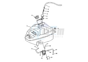 XC FLY ONE R 150 drawing FUEL TANK