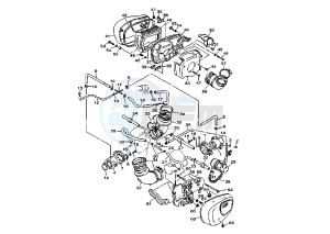 XV VIRAGO 1100 drawing SECONDARY AIR SYSTEM MY97 CH, A