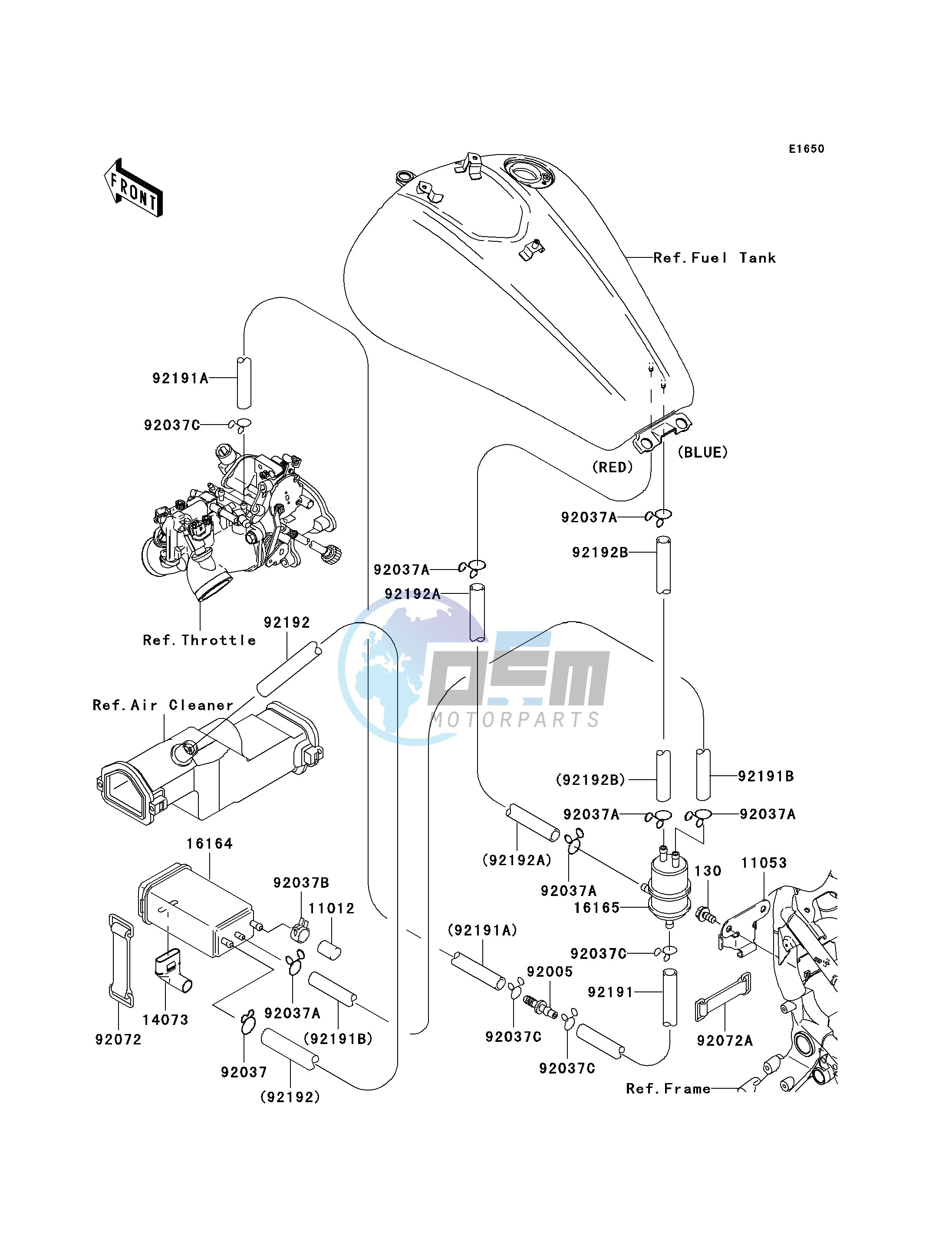 FUEL EVAPORATIVE SYSTEM-- CA- -