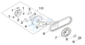 MIO 115 L7 drawing CLUTCH / V BELT